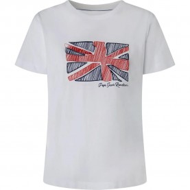 тениска,дамски,тениски,pepe,jeans,tara,short,sleeve,t,shirt,white,(white)