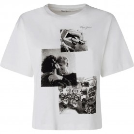 тениска,дамски,тениски,pepe,jeans,tayla,short,sleeve,t,shirt,white,(white)