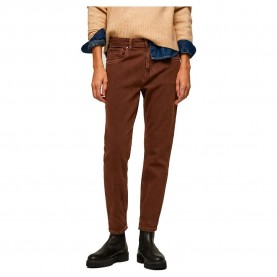 панталони,дамски,панталони,pepe,jeans,violet,high,waist,pants,brown