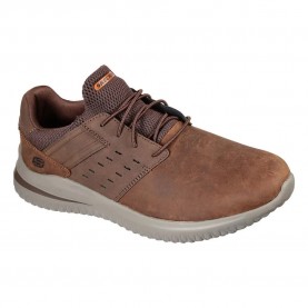 маратонки,мъжки,маратонки,skechers,delson,3.0,trainers,dark,brown,leather,synthetic,(brown)