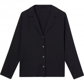 тениска,дамски,тениски,calvin,klein,000qs6848e,long,sleeve,v,neck,t,shirt,black