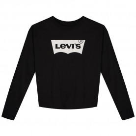 тениска,детски,тениски,levi´s,®,light bright meet & greet,long,sleeve,t,shirt,black