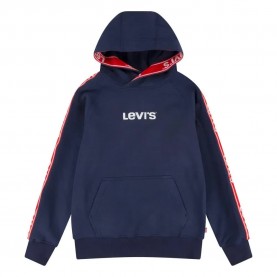суичър,детски,блузи,levi's®,logo taping pullover,hoodie,black