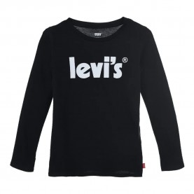 тениска,детски,тениски,levi´s,®,poster logo,long,sleeve,t,shirt,black