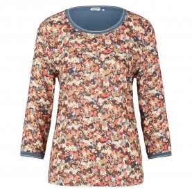 тениска,дамски,тениски,tom,tailor,fabric,mix,1032698,long,sleeve,t,shirt,multicolor,(beige,small,floral,design)