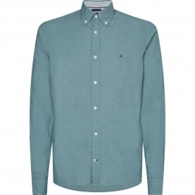карирана,риза,мъжки,ризи,tommy,hilfiger,natural,soft,micro,check,long,sleeve,shirt,hunter,multi,(green)