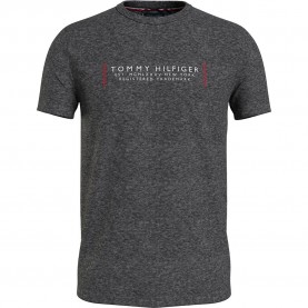 риза,с,къс,ръкав,мъжки,ризи,tommy,hilfiger,text,bar,corp,short,sleeve,shirt,grey