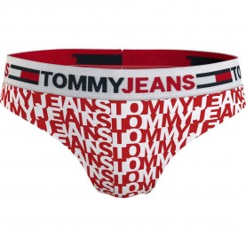 дамско,бельо,дамски,бикини,и,танкини,tommy,jeans,brazilian,print,uw0uw03556,panties,red,(spell,out,red)