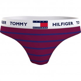 дамско,бельо,дамски,бикини,и,танкини,tommy,hilfiger,print,uw0uw02200,thong,red,(italian,wine,stripes)