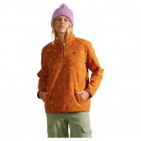 блуза,дамски,блузи,billabong,boundary,mock,3,half,zip,sweatshirt,orange