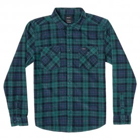 риза,с,дълъг,ръкав,детски,ризи,rvca,blues,walk,cord,long,sleeve,shirt,green