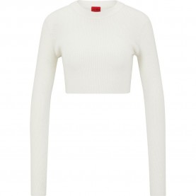 блуза,дамски,пуловери,дамски,плетени,дрехи,hugo,sriby,10246252,01,sweater,white