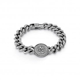 бижутерия,guess,11,mm,curb,4dc,giglio,dots,as,bracelet,silver,(silver)