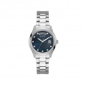 часовник,часовници,guess,aura,watch,silver