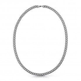 бижутерия,guess,23,8,mm,curb,round,as,necklace,silver