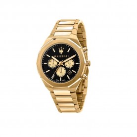 часовник,часовници,maserati,stile,45,mm,watch,golden,(gun,metal,smoke)