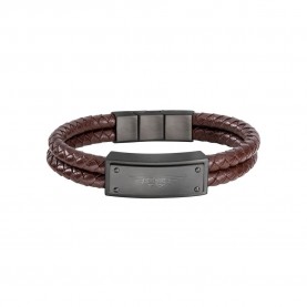 бижутерия,police,pejgb2009032,bracelet,brown