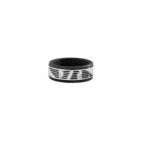 бижутерия,police,pj.26463rss,ring,black,(silver)