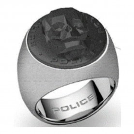 бижутерия,police,pj.26579rss,ring,black,silver,(black)