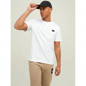 тениска,мъжки,тениски,jack,&,jones,classic,waffle,badge,short,sleeve,t,shirt,white,(white)