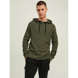 суичър,мъжки,пуловери,jack,&,jones,classic,waffle,hoodie,four,leaf,clover,(green)