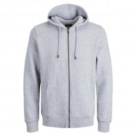 блуза,мъжки,пуловери,jack,&,jones,star,basic,full,zip,sweatshirt,light,grey,melange,(grey)
