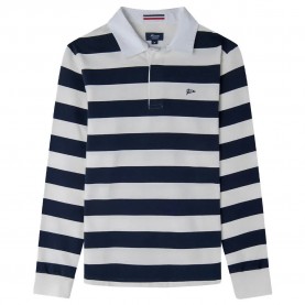 мъжки,блузи,с,яка,façonnable,stripes,long,sleeve,polo,white,blue,(navy,white)