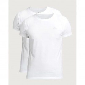 тениска,мъжки,тениски,gant,901002108110,short,sleeve,t,shirt,2,units,white,(white)