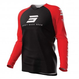 блуза,с,дълъг,ръкав,мъжки,тениски,дамски,тениски,shot,escape,long,sleeve,jersey,red,black,(escape,red)