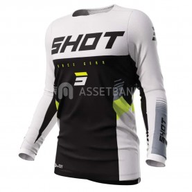 блуза,с,дълъг,ръкав,мъжки,тениски,дамски,тениски,shot,tracer,long,sleeve,jersey,white,black,(tracer,black)