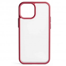 други,аксесоари,techair,iphone,13,silicone,phone,case,clear,(red)