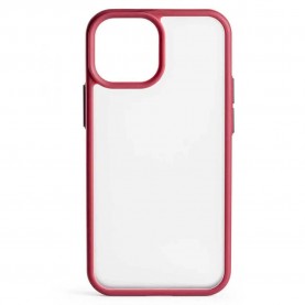 други,аксесоари,techair,iphone,13,mini,silicone,phone,case,clear,(red)