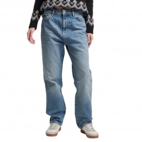 дънки,дамски,панталони,superdry,vintage,high,rise,straight,jeans,blue