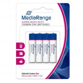 батерии,mediarange,mrbat141,aaa,alkaline,battery,4,units,clear,(blue,white)