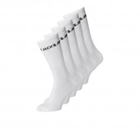 чорапи,детски,чорапи,jack,&,jones,basic,logo,tennis,socks,5,pairs,white,detail,white,(white)