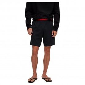 Къси панталони HUGO Linked 10241810 01 pyjama shorts - Grey (Black) къси,панталони,мъжки,пижами,hugo,linked,10241810,01,pyjama,shorts,grey,(black)