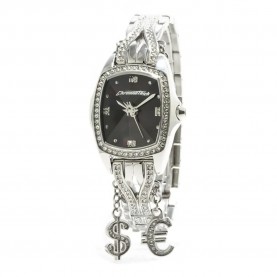 Часовник Chronotech CT7008LS-15M woman watch - Silver (Black) часовник,часовници,chronotech,ct7008ls,15m,woman,watch,silver,(black)