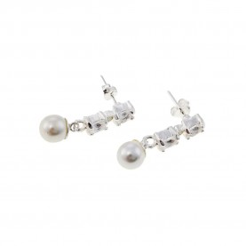 бижутерия,cristian,lay,432790,earrings,clear,(silver)