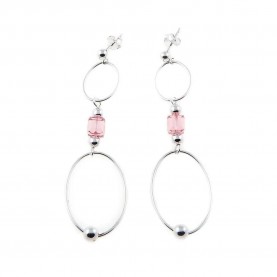 бижутерия,cristian,lay,491870,earrings,clear,(silver)