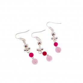бижутерия,cristian,lay,494540,earrings,golden,(pink)