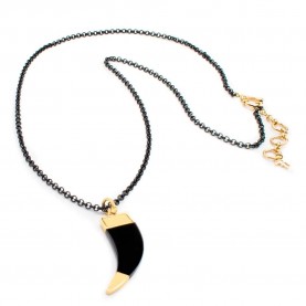 бижутерия,folli,follie,3n17t076kyk,necklace,golden,(black)