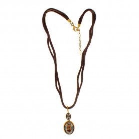 бижутерия,folli,follie,3n7s123yfs,necklace,golden,(brown)