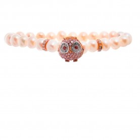 бижутерия,lancaster,jla,br,owl2wh,bracelet,golden,(pink)