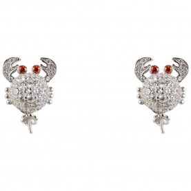 бижутерия,lancaster,jla,ear,crab1,earrings,silver,(white)