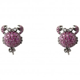 бижутерия,lancaster,jla,ear,crab5,earrings,pink,(purple,ip,black)