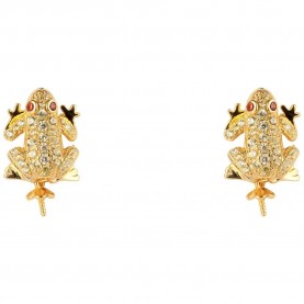 бижутерия,lancaster,jla,ear,frog6,earrings,golden,(gold)