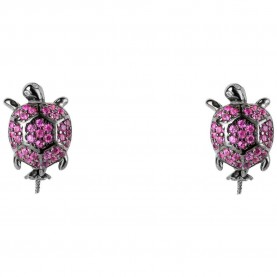 бижутерия,lancaster,jlaearturtle5,earrings,clear,(purple,ip,black)