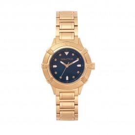 Часовник Nautica NAPCPR005 woman watch - Golden (Blue) часовник,часовници,nautica,napcpr005,woman,watch,golden,(blue)