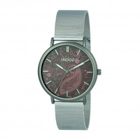 часовник,часовници,snooz,saa1042,86,watch,silver,(red)