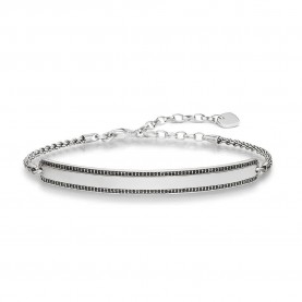 бижутерия,thomas,sabo,000964311l18v,bracelet,silver,(silver,black)